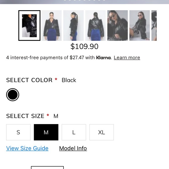 Fur denim jacket/also have in black - Picture 4 of 4